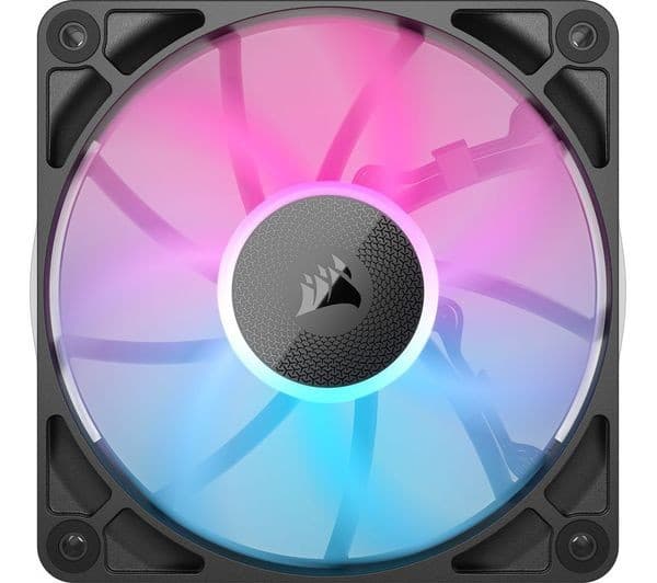 CORSAIR iCUE LINK RX120 RGB 120 mm Case Fan - Black, Triple Pack - Image 1