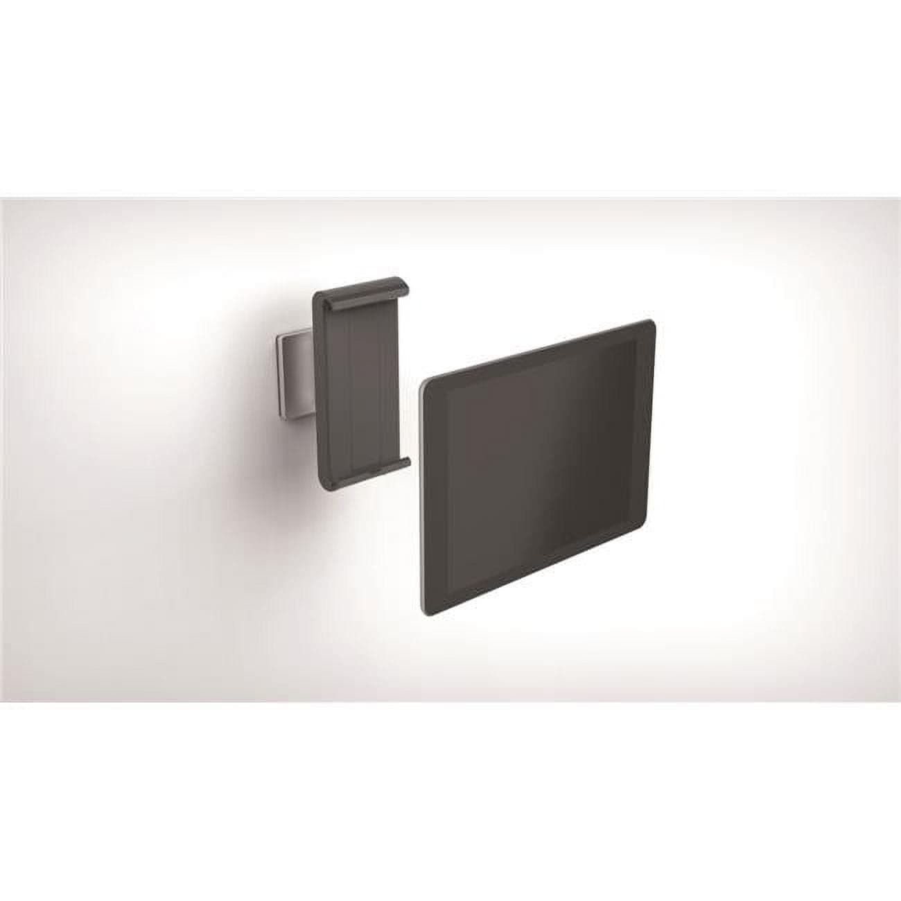 Durable Tablet Holder Wall 893323 Universal Aluminium Lockable 360 Rotating Wall Mount for 7-13" Tablets, Silver