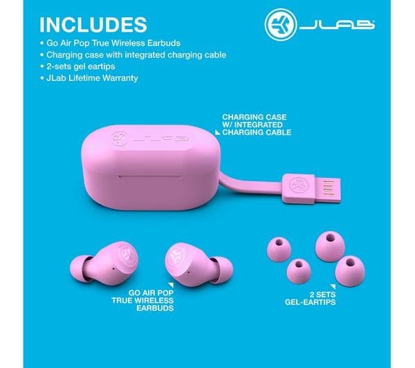 JLAB GO Air POP Earbuds Pink - Image 7