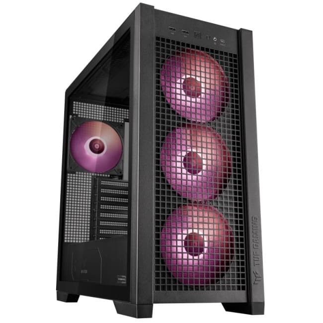 ASUS TUF Gaming GT302 ARGB E-ATX Mid-Tower PC Case - Black - Image 3