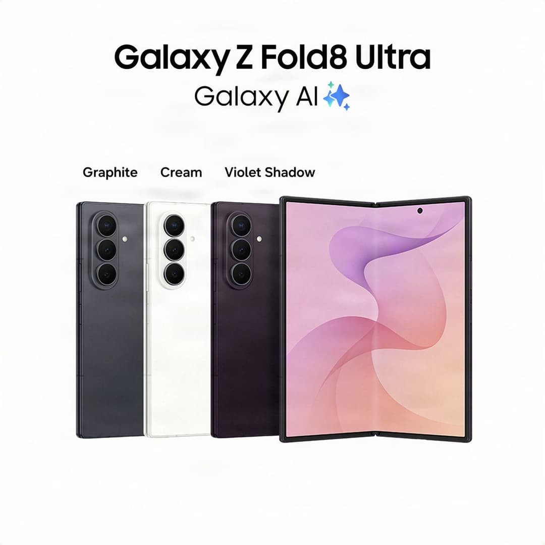 Samsung Galaxy Z Fold8 Ultra 5G 512GB 12GB RAM Smartphone - Violet - Image 3