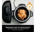 Ninja Foodi OP350UK 9-in-1 Multi Cooker & Air Fryer 6L Black & Silver thumbnail 4