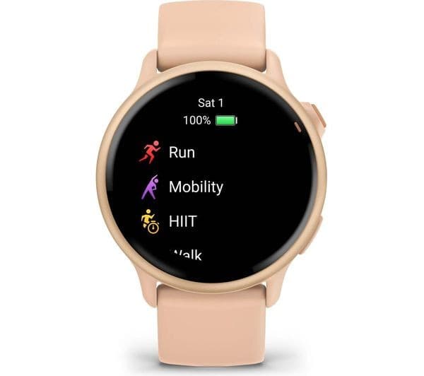 Garmin Vivoactive 6 Smartwatch 42mm Pink Dawn - Image 2