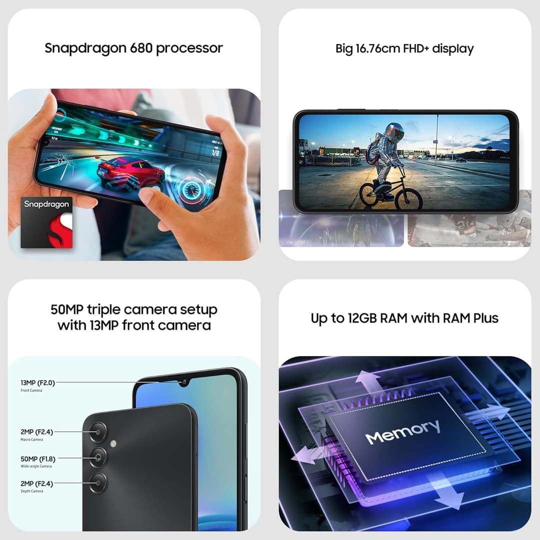Samsung Galaxy A05s 128GB - Violet - Image 2