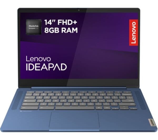 Lenovo IdeaPad Slim 3 Chromebook 14" MediaTek Kompanio 520 8GB 128GB Abyss Blue - Image 1