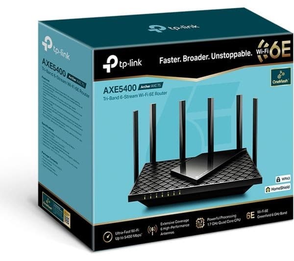 TP-Link Archer AXE75 AXE5400 Tri-Band Wi-Fi 6E Router - Image 6