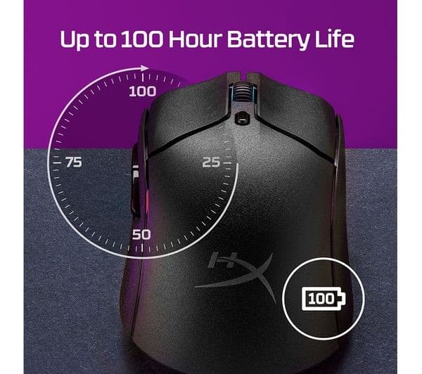 HyperX Pulsefire Haste 2 Wireless Gaming Mouse - Black - Image 3