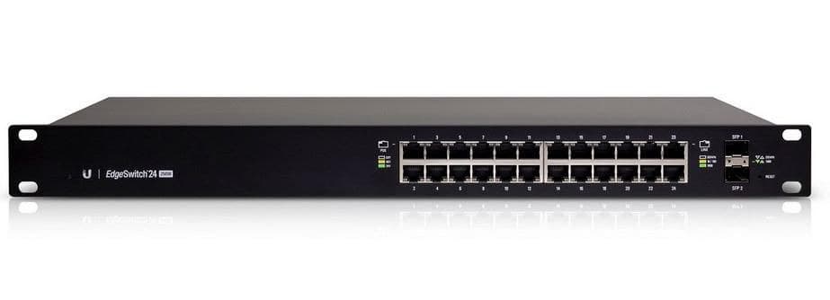 Ubiquiti EdgeSwitch ES-24-250W 24-Port Gigabit Managed PoE+ Switch, 2x SFP, 250W PoE Budget