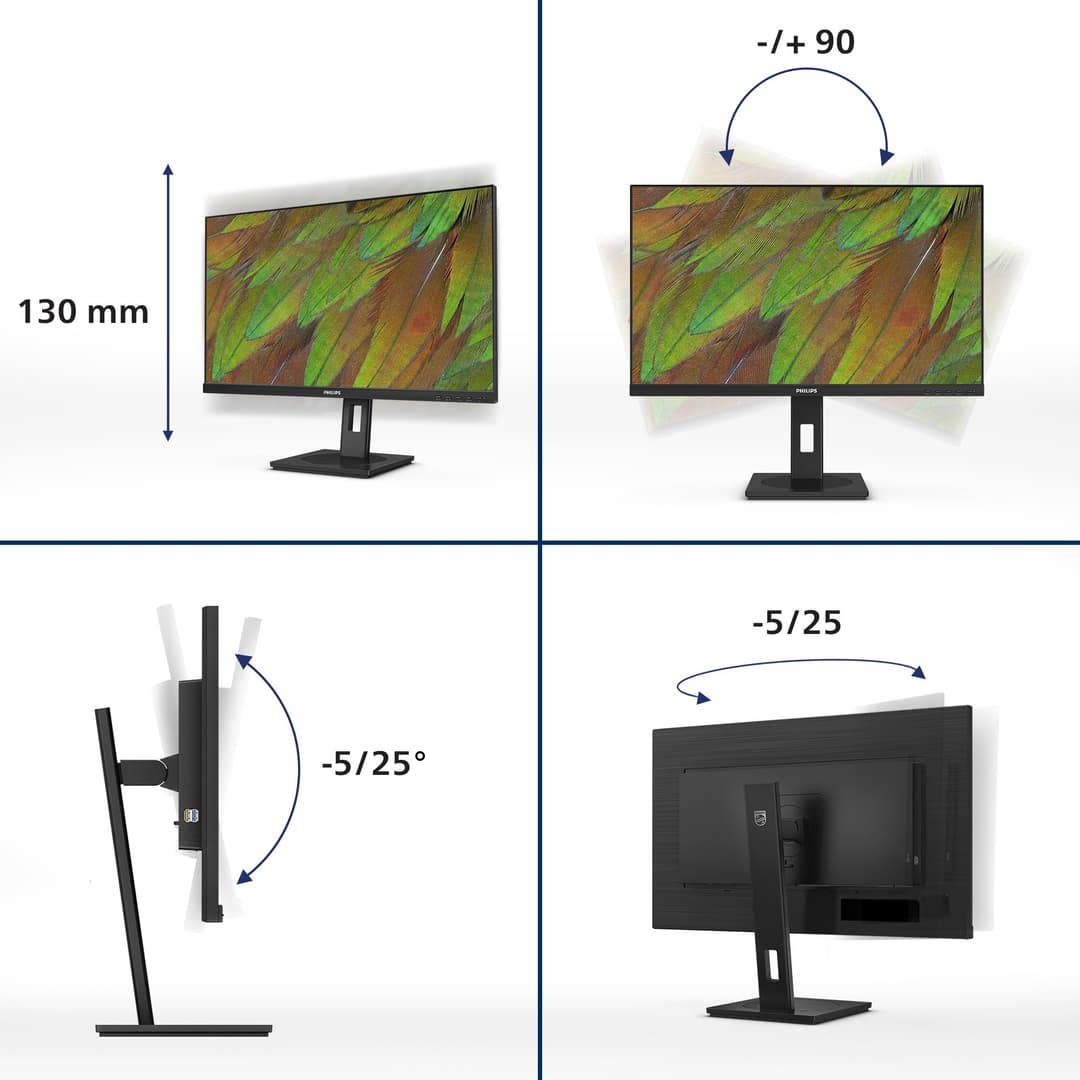 Philips 3000 series 27B1N3800/00 computer monitor 68.6 cm (27") 3840 x 2160 pixels 4K Ultra HD LCD Black - Image 3