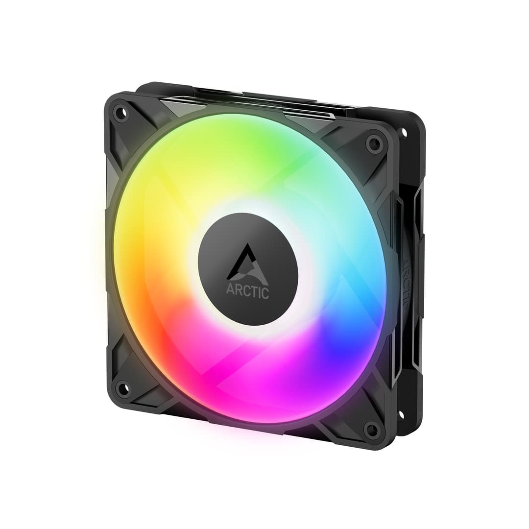Arctic P12 Pro A-RGB High Static Pressure 120mm PWM Fan - Black Triple Pack - Image 2