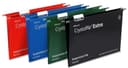 Rexel Crystalfile Extra Foolscap Suspension File 15mm V-base Blue 70630 (Pack of 25) thumbnail 3