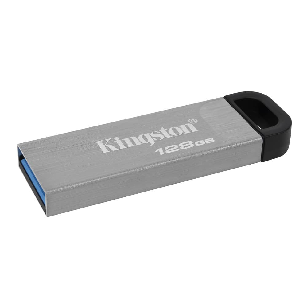 Kingston DataTraveler Kyson USB 3.2 Gen 1 Metal Flash Drive 128GB - Silver - Image 3