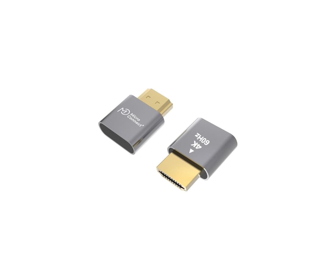 MicroConnect Universal Virtual Emulator 4K HDMI Dummy Adapter (HDMI-DUMMY) - Image 1