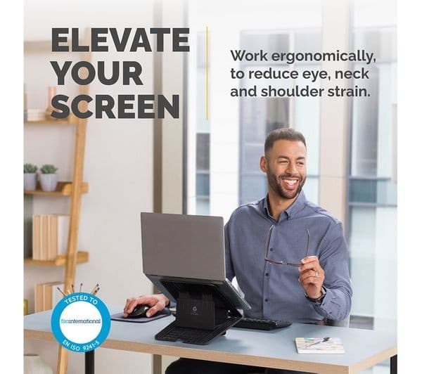 Fellowes Breyta Adjustable Laptop Stand - Black - Image 2