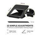 Fellowes Breyta Adjustable Laptop Stand - Black thumbnail 4