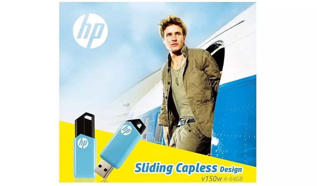 HP v150w 32GB USB 2.0 Flash Drive Blue - Image 4