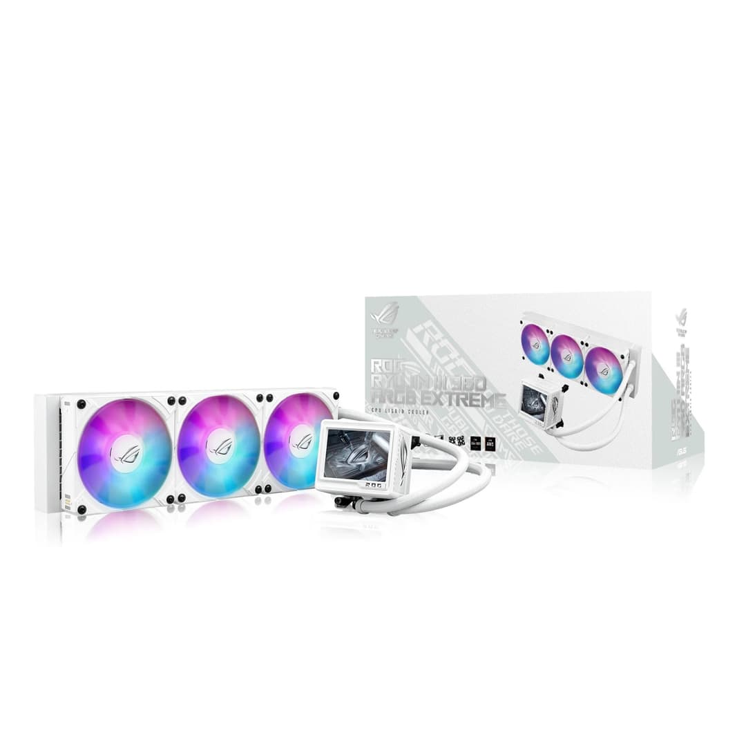 ASUS ROG Ryujin III 360 ARGB Extreme AIO Liquid CPU Cooler - White Edition - Image 1