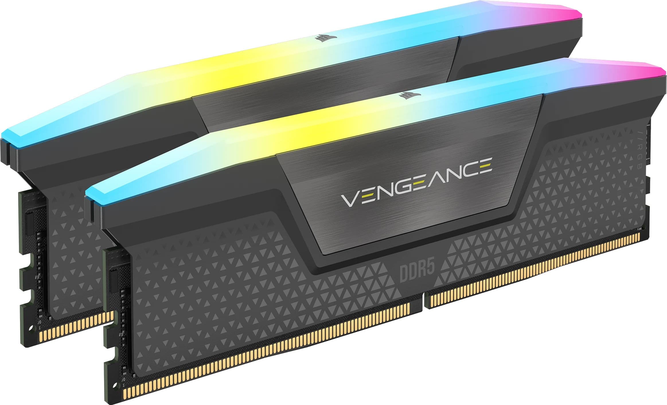 Corsair Vengeance RGB CMH32GX5M2B6400Z32 Memory Kit 32 GB (2 x 16 GB) DDR5 6400 MHz CL32 AMD EXPO / Intel XMP - Grey