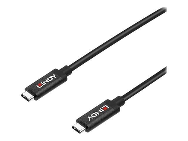 Lindy 43308 5m USB 3.2 Gen 2 Type C Active Cable, 10Gbps, 100W PD, Black - Image 3