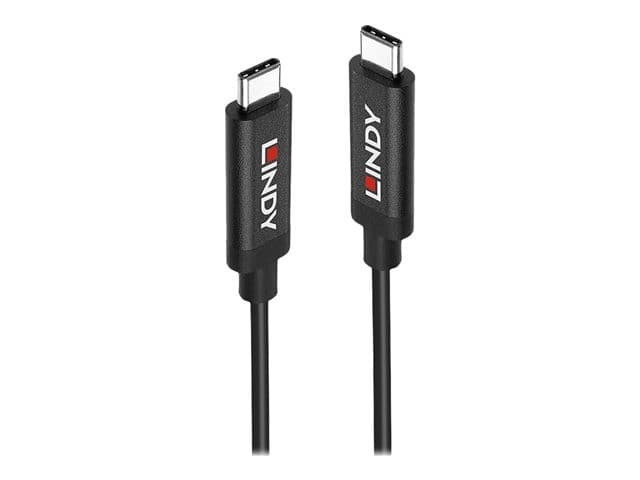 Lindy 43308 5m USB 3.2 Gen 2 Type C Active Cable, 10Gbps, 100W PD, Black - Image 5
