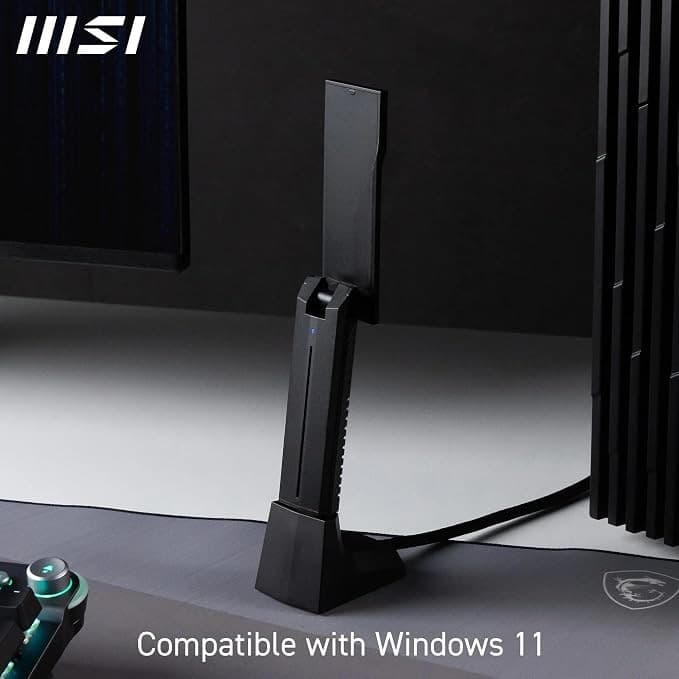 MSI BE6500 WiFi 7 Tri-Band USB 3.2 Adapter Black - Image 4
