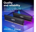 CRUCIAL Pro 32 GB 6400 MHz CL38 DDR5 UDIMM Desktop Memory Kit - 16 GB x 2, Black thumbnail 6