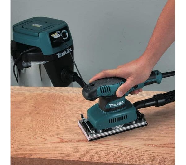 MAKITA BO3710/2 240V 1/3 Sheet Orbital Sander, 190 W, 93 x 228 mm - Blue - Image 3