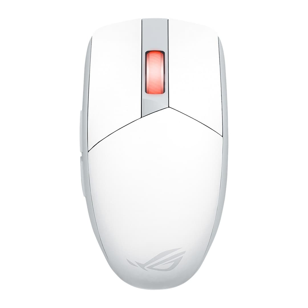 ASUS ROG Strix Impact III Wireless 36000 DPI Gaming Mouse - Moonlight White - Image 1