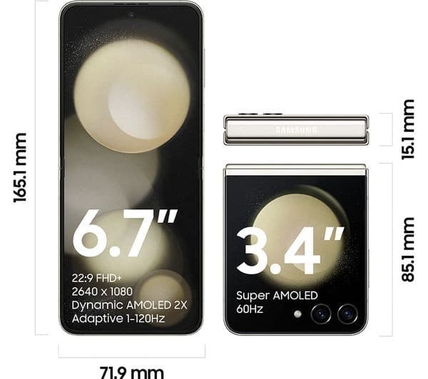 Samsung Galaxy Z Flip5 512GB Cream - Image 2