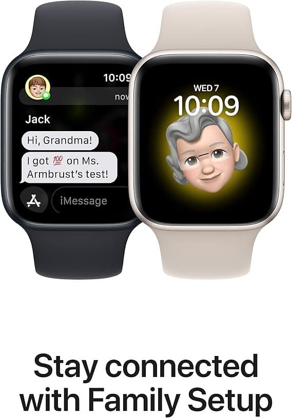 Apple Watch SE 2nd Gen Smartwatch 44mm Starlight Aluminium Starlight Sport Band S/M - Image 4