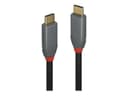 Lindy Anthra Line USB-C Cable 0.5m Black - USB 3.2 Gen 2x2, 20Gbps, 100W PD, 4K60 DP Alt Mode thumbnail 3