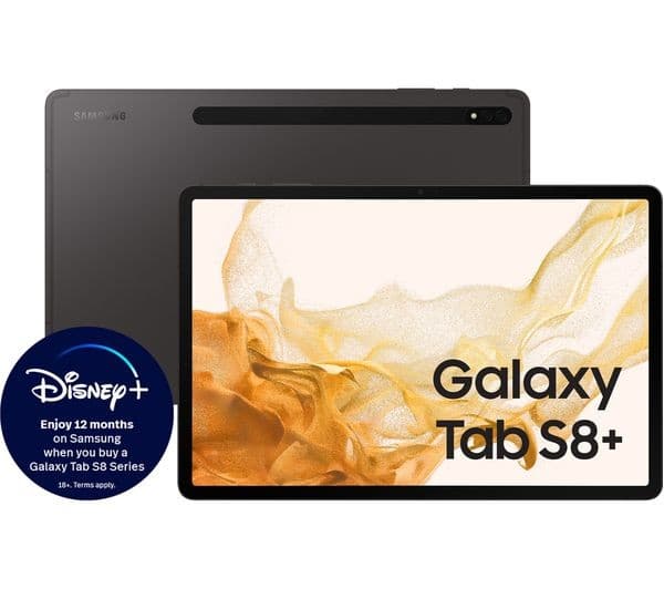 SAMSUNG Galaxy Tab S8 Plus 12.4" 5G Tablet - 8 GB RAM, 128 GB, Graphite - Image 2