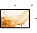 SAMSUNG Galaxy Tab S8 Plus 12.4" 5G Tablet - 8 GB RAM, 128 GB, Graphite thumbnail 3