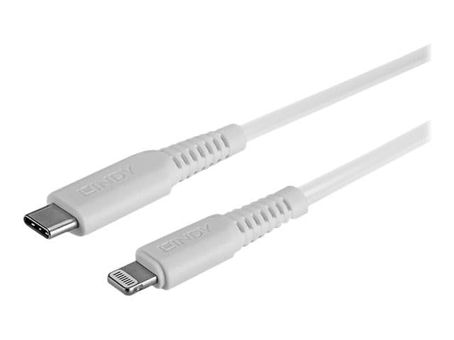 Lindy USB-C to Lightning Cable 1m White - Image 3