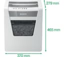 LEITZ IQ Office P5 Micro Cut Paper Shredder - 10 Sheet, 23L Bin, White thumbnail 3