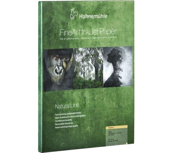 HAHNEMUEHLE FineArt Natural Line Bamboo A3 290gsm Matte Photo Paper - 25 Sheets - Image 1