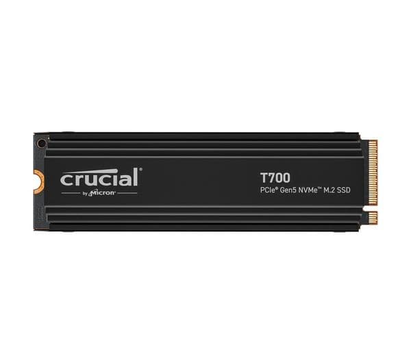 Crucial T700 PCIe Gen5 NVMe M.2 Internal SSD - 2 TB With Heatsink