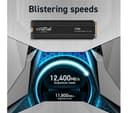 Crucial T700 PCIe Gen5 NVMe M.2 Internal SSD - 2 TB With Heatsink thumbnail 4