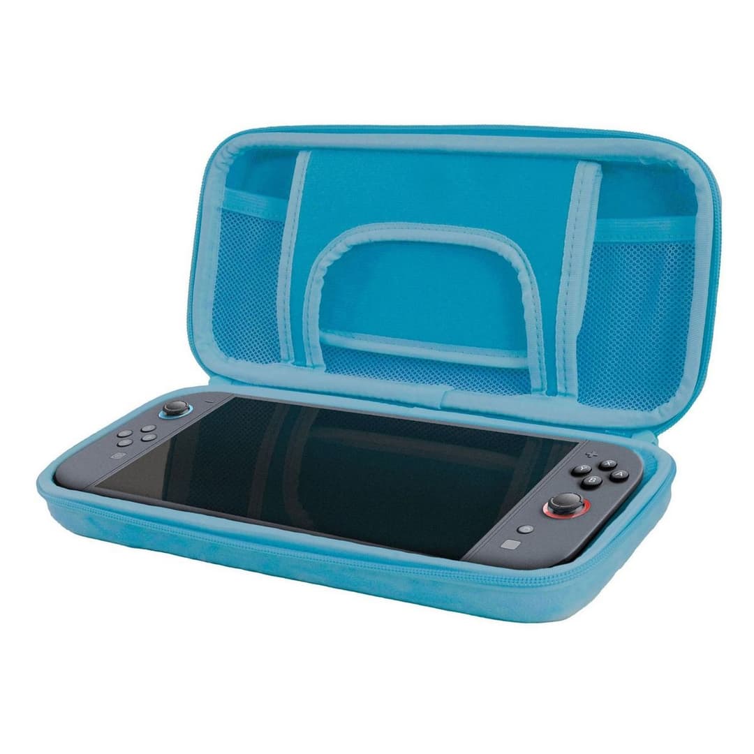 Squishmallows Cam The Cat Plush Travel Case For Nintendo Switch, Switch 2, OLED & Lite - Blue - Image 4