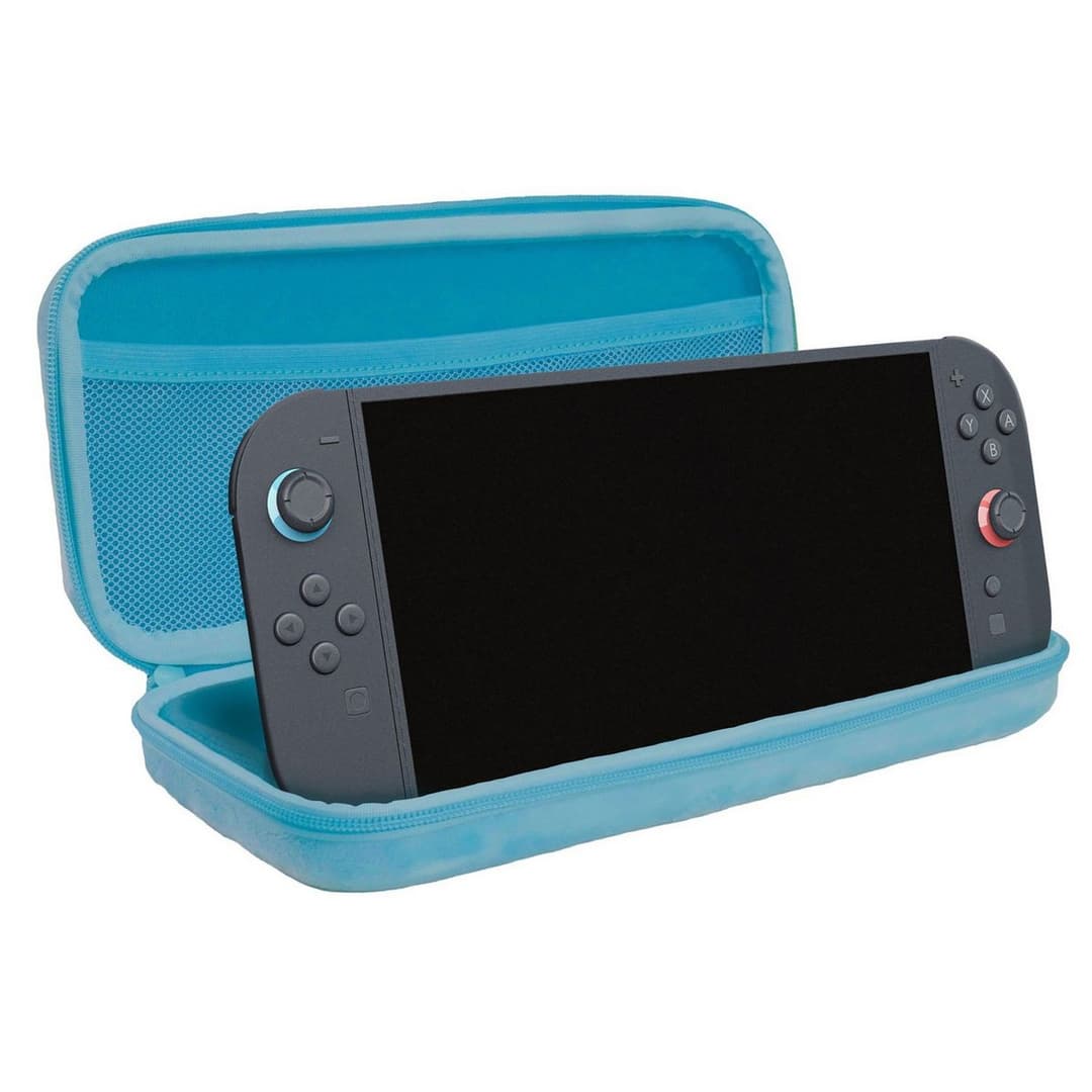 Squishmallows Cam The Cat Plush Travel Case For Nintendo Switch, Switch 2, OLED & Lite - Blue - Image 5