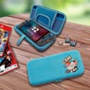 Squishmallows Cam The Cat Plush Travel Case For Nintendo Switch, Switch 2, OLED & Lite - Blue thumbnail 8