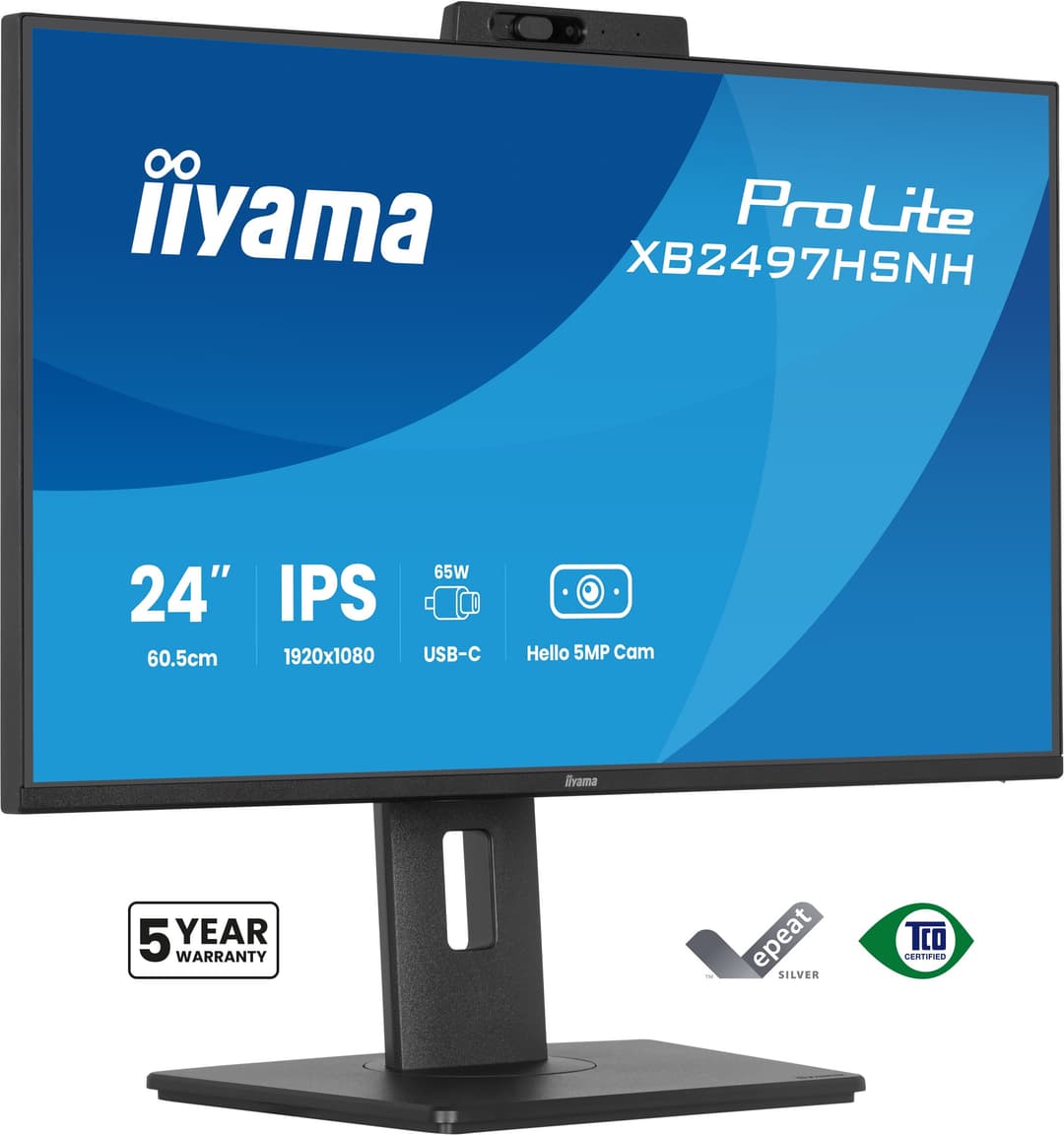 iiyama ProLite XB2497HSNH-B1 computer monitor 60.5 cm (23.8") 1920 x 1080 pixels Full HD LED Black - Image 1