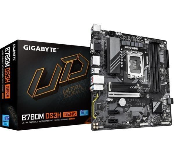 Gigabyte B760M DS3H GEN5 Intel B760 LGA1700 DDR5 Micro-ATX Motherboard - Image 2