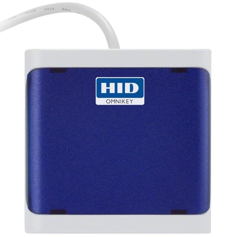 HID OMNIKEY 5023 Contactless Smart Card Reader (Dark Blue, 13.56 MHz) CCID iCLASS Seos - Image 1