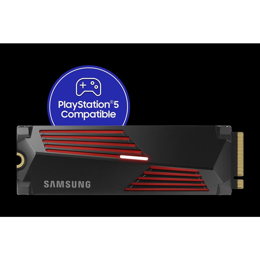 Samsung 990 PRO with Heatsink 1TB PCIe 4.0 NVMe M.2 2280 Internal SSD for PC & PS5 - Image 2