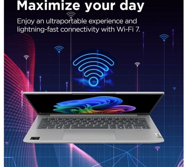 Lenovo IdeaPad Slim 5 14" Laptop, Copilot+ PC - Snapdragon X Plus, 16 GB RAM, 512 GB SSD, Abyss Blue - Image 6