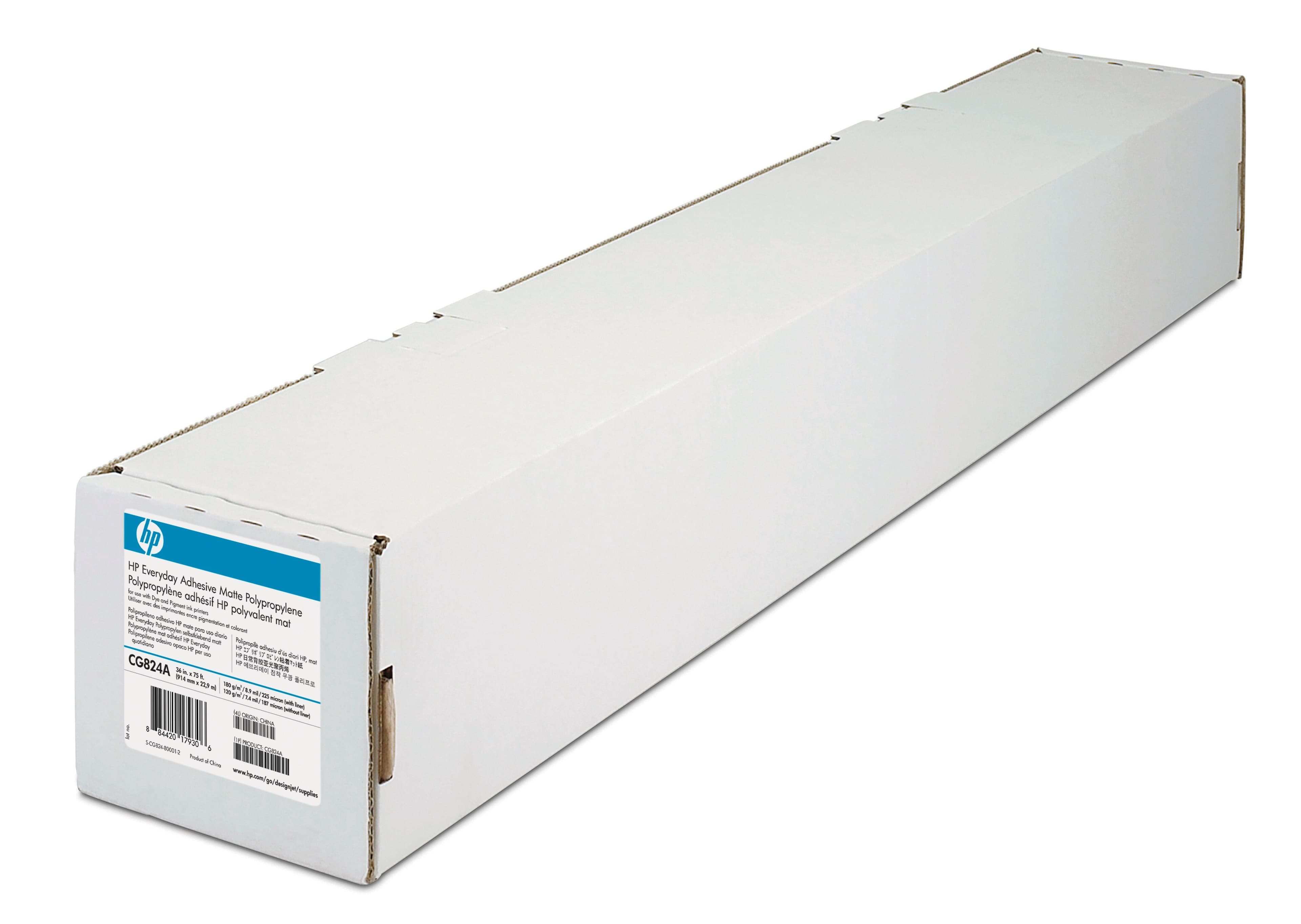 HP C0F22A Everyday Adhesive Matte Polypropylene, 1524mm x 22.9m (2-pack)