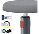 Leitz Ergo Cosy Active Sit-Stand Stool 2-in-1 - Velvet Grey thumbnail 2