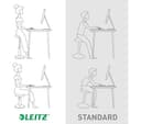 Leitz Ergo Cosy Active Sit-Stand Stool 2-in-1 - Velvet Grey thumbnail 4