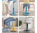 Leitz Ergo Cosy Active Sit-Stand Stool 2-in-1 - Velvet Grey thumbnail 6